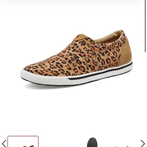 Twisted X Shoes - Twisted X Leopard Print Slip-On Sneakers
